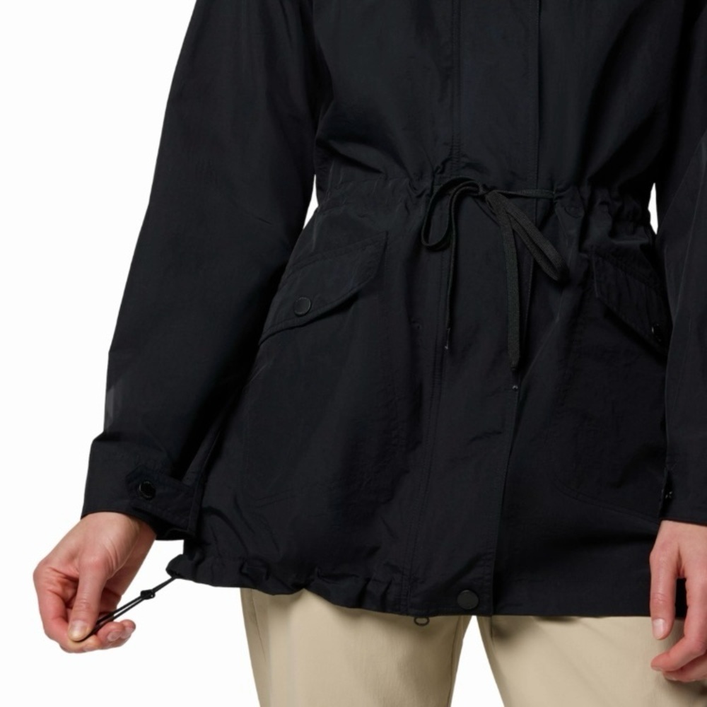 Columbia Women's Pardon My Jacket Hooded Rain Coat in Black Size S - Picture 4 of 12